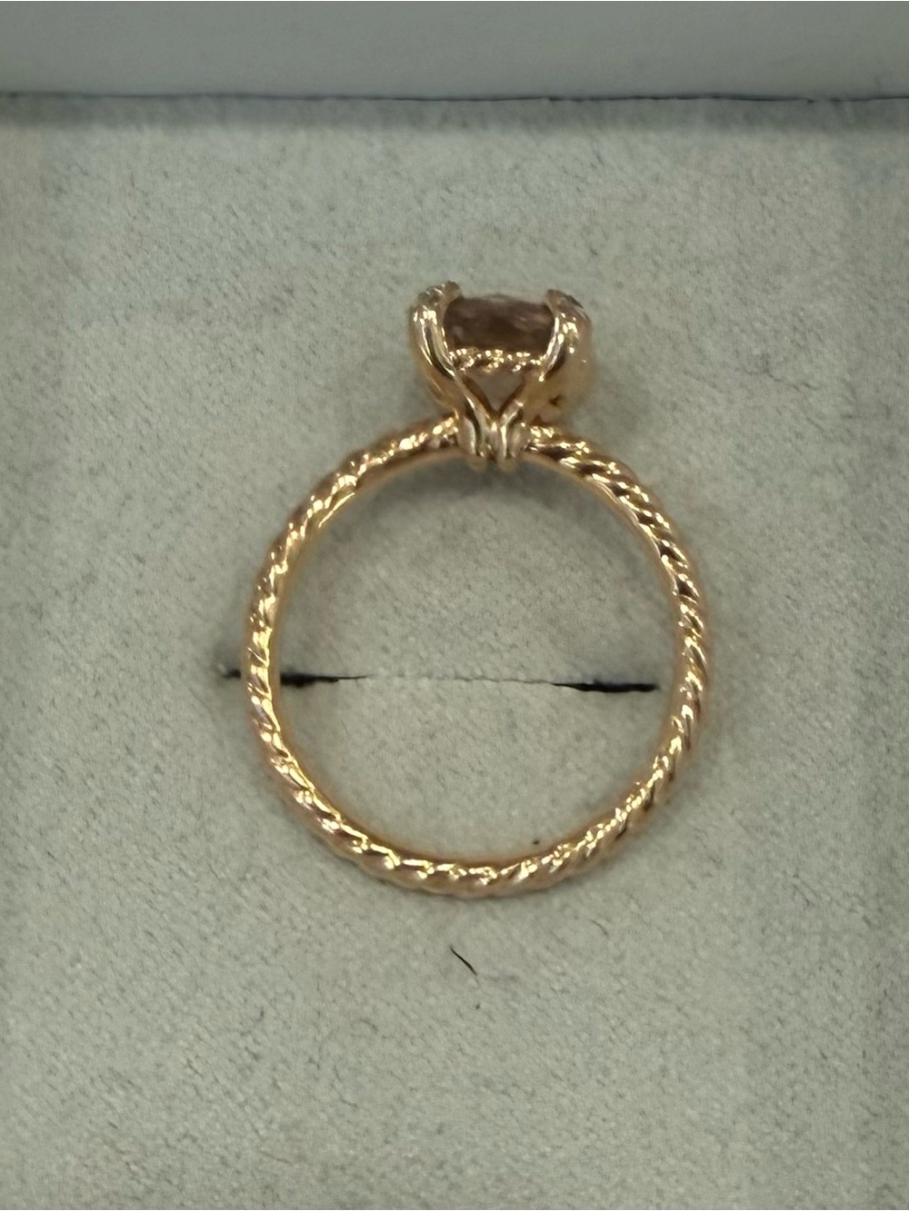 David Yurman Chatelaine Ring with Gemstone and Diamonds in 18K Gold - Picture 3 of 6